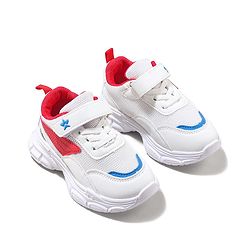 Cute Walk by Babyhug Velcro Closure Sneaker with Tape Detailing - Blue & White