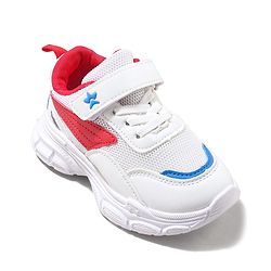 Cute Walk by Babyhug Velcro Closure Sneaker with Tape Detailing - Blue & White