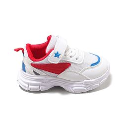 Cute Walk by Babyhug Velcro Closure Sneaker with Tape Detailing - Blue & White