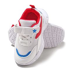 Cute Walk by Babyhug Velcro Closure Sneaker with Tape Detailing - Blue & White