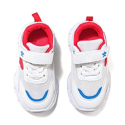 Cute Walk by Babyhug Velcro Closure Sneaker with Tape Detailing - Blue & White
