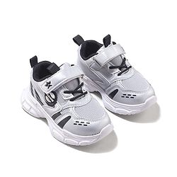 Cute Walk by Babyhug Velcro Closure Sneakers with Fashion Applique - Silver