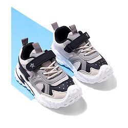 Cute Walk by Babyhug Velcro Closure Sneaker Shoes - Grey