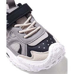 Cute Walk by Babyhug Velcro Closure Sneaker Shoes - Grey