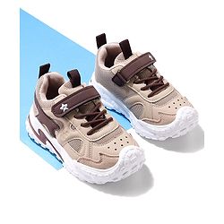 Cute Walk by Babyhug Velcro Closure Sneaker Shoes - Grey