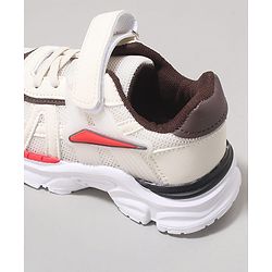 Cute Walk by Babyhug Velcro Closure Sneaker with Tape Detailing - Beige