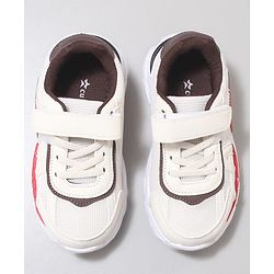 Cute Walk by Babyhug Velcro Closure Sneaker with Tape Detailing - Beige