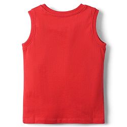 Babyhug Disney Single Jersey Knit Half Sleeves Shirt & Inner T-Shirt With Mickey Mouse Graphics And Pocket Detailing - Red & Navy Blue