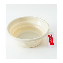 Babyhug Wash Tub Foldable| Compact Storage| Space-Saving| Multi-Purpose, Camping and Outdoors| Washing and Dish Washing - Beige