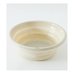 Babyhug Wash Tub Foldable| Compact Storage| Space-Saving| Multi-Purpose, Camping and Outdoors| Washing and Dish Washing - Beige