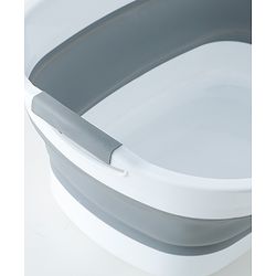 Babyhug Foldable Baby Bath Tub with Drain Plug - Grey