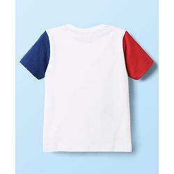 Babyhug Disney Single Jersey Knit  Half Sleeves T-Shirt And Shorts With Mickey Mouse Graphics - White