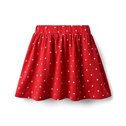 Babyhug Disney Single Jersey Knit Half Sleeves Top & Skirt With Headband & Minnie Mouse Graphics & Badge Detailing - Navy Blue & Red