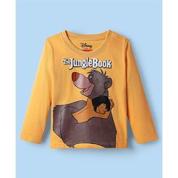 Babyhug Disney Single Jersey Knit Full Sleeves Night Suit with Jungle Book Graphics - Multicolour