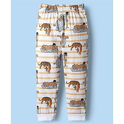 Babyhug Disney Single Jersey Knit Full Sleeves Night Suit with Jungle Book Graphics - Multicolour