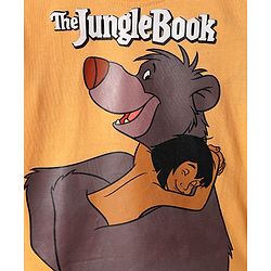 Babyhug Disney Single Jersey Knit Full Sleeves Night Suit with Jungle Book Graphics - Multicolour