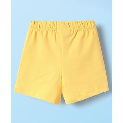 Babyhug Disney Single Jersey Knit Half Sleeves Short Set With Snow White Graphics - Multicolor