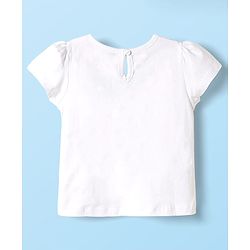 Babyhug Disney Single Jersey Knit Half Sleeves Short Set With Snow White Graphics - Multicolor