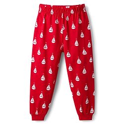Babyhug Cotton Knit Half Sleeves Night Suit with Nautical Theme Print - Red