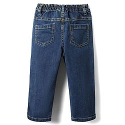 Babyhug Cotton Woven Full Sleeves Checkered Shirt & Denim Jeans Set - Navy Blue