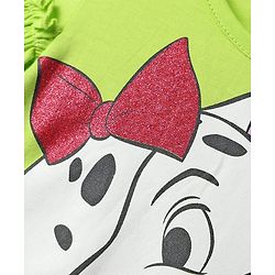 Babyhug Disney Single Jersey Knit Half Sleeves T-shirt & Short Set With 101 Dalmatians Graphics - Light Green