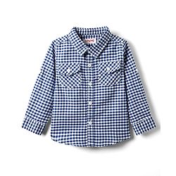 Babyhug Cotton Woven Full Sleeves Checks Shirt & Denim Jeans Set - Blue