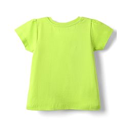 Babyhug Cotton Knit Half Sleeves Shorts Night Suit With Smile Text Print - Lime Green