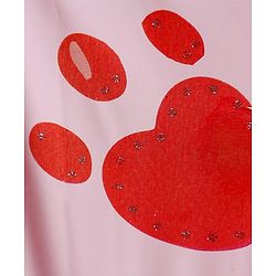 Babyhug Full Sleeves Hooded Raincoat With Bunny Print - Pink