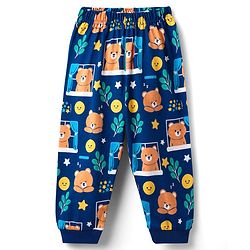 Babyhug Cotton Knit Half Sleeves Co-Ord Night Suit With Animal  Print - Navy Blue