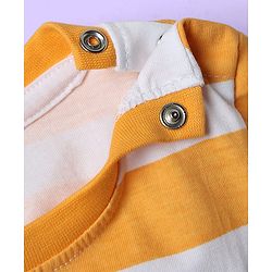 Babyhug 100% Cotton Knit Half Sleeves Striped T-Shirts with Animal Print Pack of 5 - Multicolor