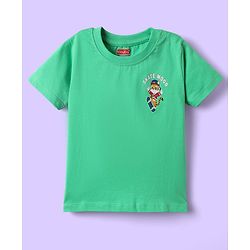 Babyhug 100% Cotton Knit Half Sleeves Striped T-Shirts with Animal Print Pack of 5 - Multicolor