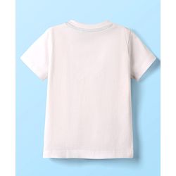 Babyhug Single Jersey Knit Half Sleeves T-Shirt & Shorts Set with Crocodile Print - Green & White