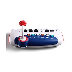 Babyhug Musical Piano with Microphone| Battery Operated|Teaching Mode| Record & Play Mode| Volume Control| Fun Lights|(Colour may vary)
