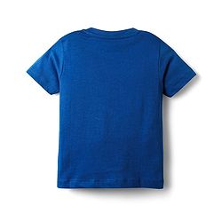 Babyhug Cotton Knit Half Sleeves T-Shirts With Stripes & Animal Print Pack Of 3 - Blue & White