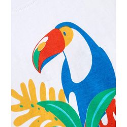 Babyhug Cotton Knit Half Sleeves T-Shirts With Tropical & Animal Print Pack Of 3 - Blue & White