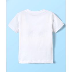 Babyhug Cotton Knit Half Sleeves T-Shirts With Tropical & Animal Print Pack Of 3 - Blue & White