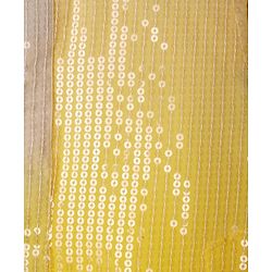 Babyhug Woven Full Sleeves Kurta & Pajama Set With Sequin Detailing - Yellow & White