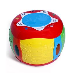 Babyhug Interactive Musical Drum Toy with Lights & Sounds  Fun & Educational| Sensory Play for Babies & Toddlers| Multi-mode Play| Visual & Auditory Skills| BIS Certified| Gifting for Boys & Girls