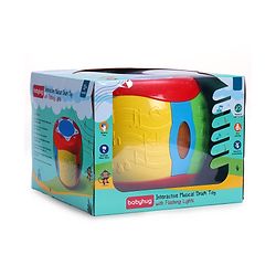 Babyhug Interactive Musical Drum Toy with Lights & Sounds  Fun & Educational| Sensory Play for Babies & Toddlers| Multi-mode Play| Visual & Auditory Skills| BIS Certified| Gifting for Boys & Girls