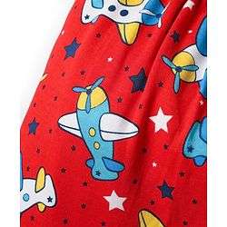 Babyhug Cotton Knit Full Length Diaper Leggings With Stripes & Dino Print Pack Of 3 - Yellow Light Blue & White