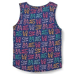 Babyhug 100% Cotton Single Jersey Knit Sleevelss Sando & Shorts Set With Text Print - Navy Blue & Pink