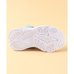 Cute Walk by Babyhug Velcro Closure Sandals with Baby Print - Light Blue