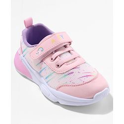Cute Walk by Babyhug Sneaker Shoes with Velcro Closure - Pink