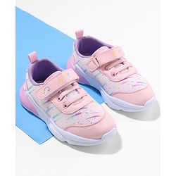 Cute Walk by Babyhug Sneaker Shoes with Velcro Closure - Pink