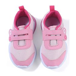 Cute Walk by Babyhug Sneaker Shoes With Velcro Closure & Floral Print - Pink