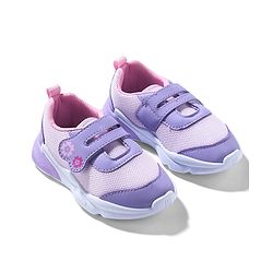 Cute Walk by Babyhug Sneaker Shoes With Velcro Closure & Floral Print - Pink