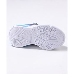 Cute Walk by Babyhug Velcro Closure Sneaker Shoes with Vehicle Patch - Blue