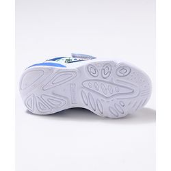 Cute Walk by Babyhug Velcro Closure Sneaker Shoes with Space Theme Print - Blue
