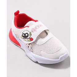 Cute Walk by Babyhug Velcro Closure Sneaker Shoes with Space Theme Print - Blue