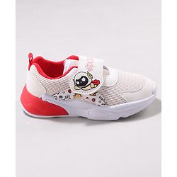 Cute Walk by Babyhug Velcro Closure Sneaker Shoes with Space Theme Print - Blue